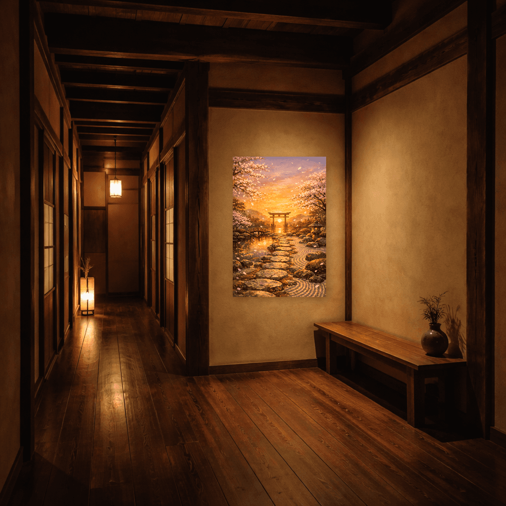 Ikigai - Reason for Being - Japanese Wall Art - Room Scene 5