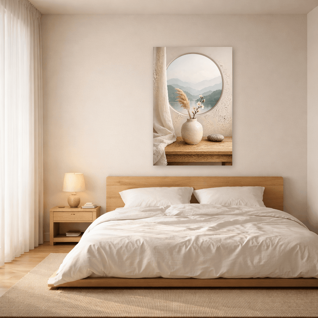 Japandi Harmony - Japanese Wall Art - Room Scene 3