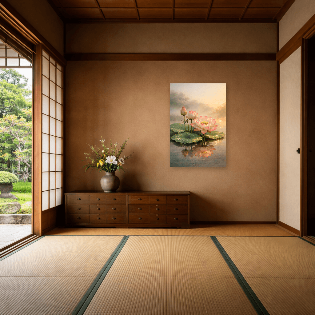 Risveglio di Loto - Japanese Wall Art - Room Scene 6