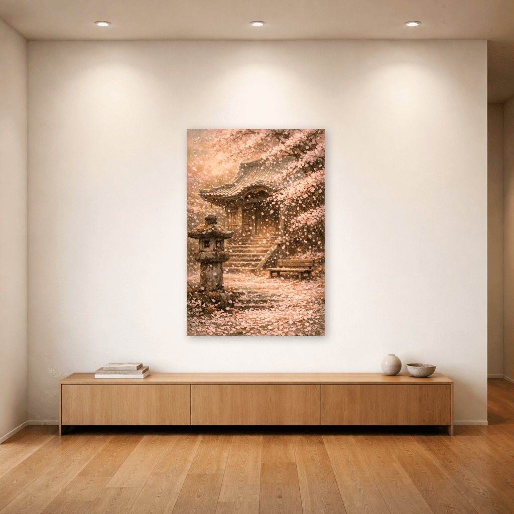 Mono no Aware - The Pathos of Things - Japanese Wall Art - Room Scene 4