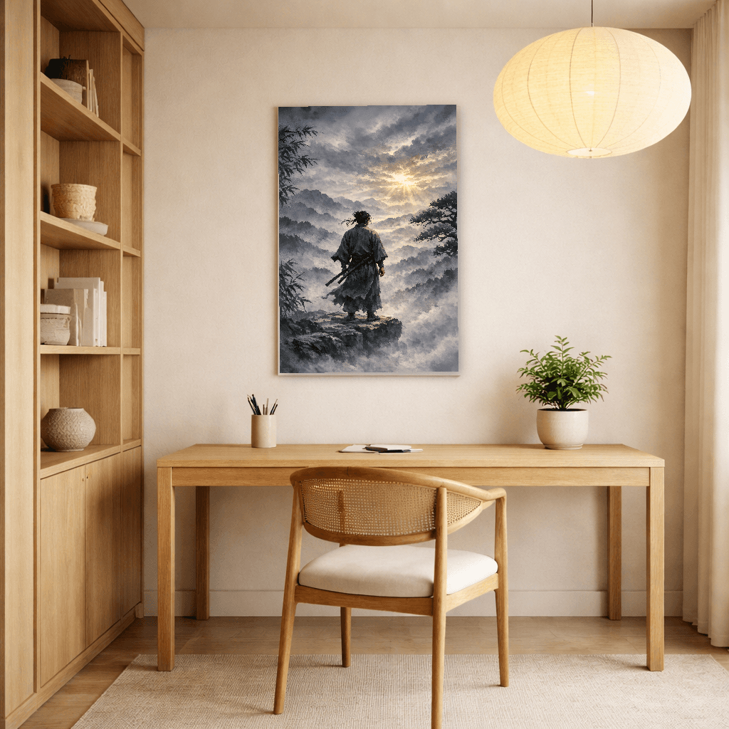 Musashi - The Way of the Warrior - Japanese Wall Art - Room Scene 2