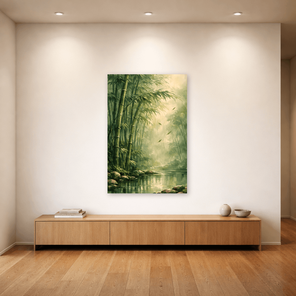 Serenità nel Bosco di Bambù - Japanese Wall Art - Room Scene 4