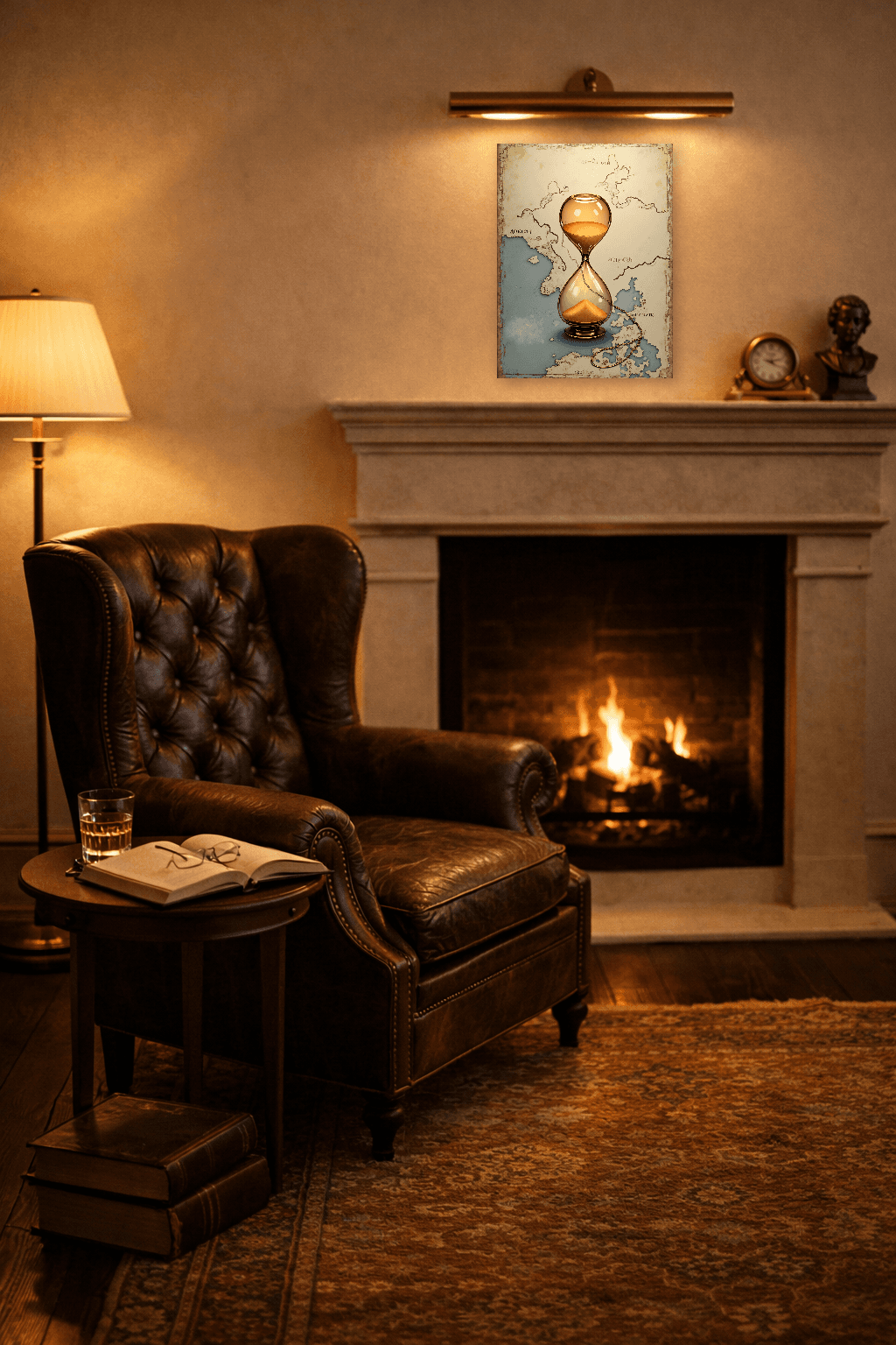 Tempio nella Nebbia - Japanese Wall Art - Room Scene 2