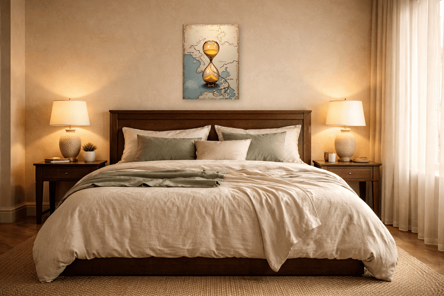 Tempio nella Nebbia - Japanese Wall Art - Room Scene 10