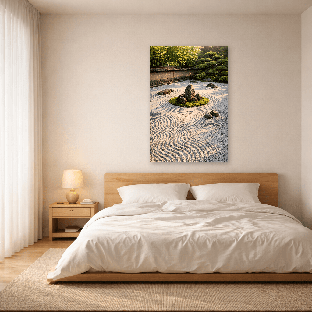 Giardino Zen - Karesansui - Arte Murale Giapponese - Room Scene 3